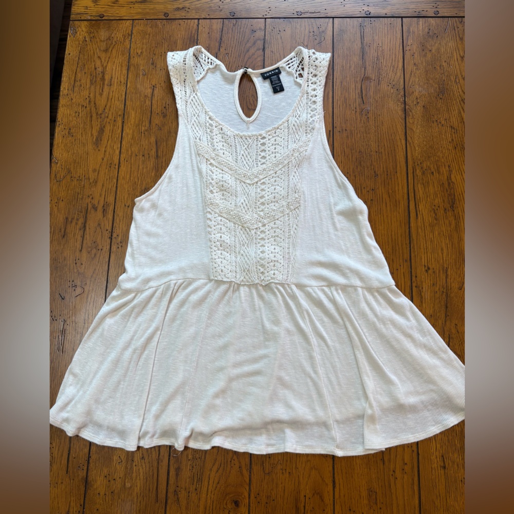 Torrid Baby Doll Tank with Crochet Detail